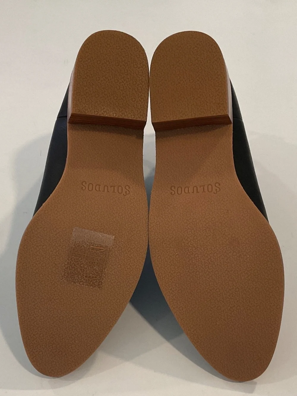SOLUDOS Venetian Bootie in Black Leather Size  7.5 NEW